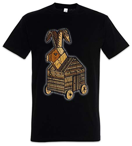 Urban Backwoods Trojan Rabbit Herren T-Shirt Schwarz Größe S von Urban Backwoods