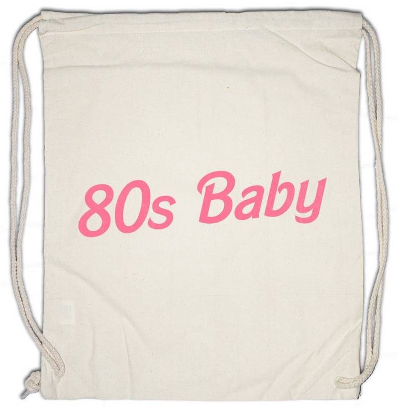 Urban Backwoods Turnbeutel 80s Baby Turnbeutel Eighties Retro Toy Logo Girl 80s 80er Achtziger (1-tlg), 80ies Vintage Pop Culture von Urban Backwoods