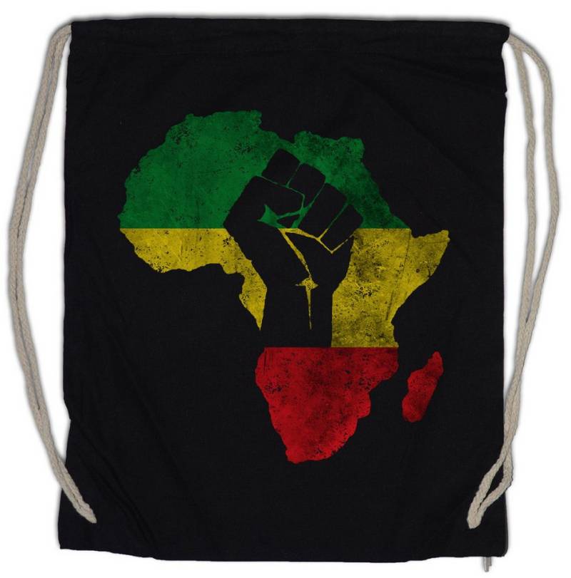 Urban Backwoods Turnbeutel African Fist Turnbeutel Zion Music Jah Babylon Musik Babylon Irie (1-tlg), Reggae Marley Jamaica von Urban Backwoods