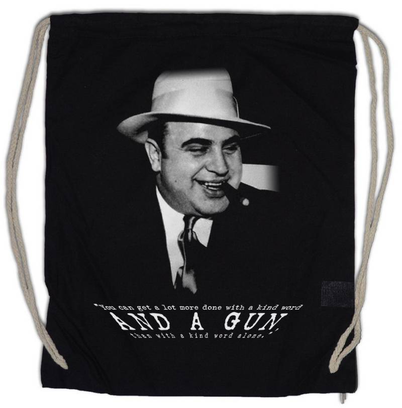 Urban Backwoods Turnbeutel Al Capone Classic Portrait Turnbeutel Mafia Mob Familia Chicago US (1-tlg), Gangster Godfather USA Prohibition von Urban Backwoods