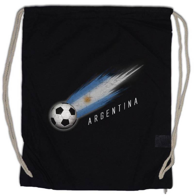 Urban Backwoods Turnbeutel Argentina Football Comet I Turnbeutel Argentinien Argentinisch (1-tlg), Argentinische Argentinian Fußball Fahne von Urban Backwoods