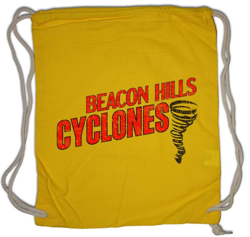 Urban Backwoods Turnbeutel Beacon Hills Cyclones Turnbeutel Teen Mannschaft Team Symbol Wolf Sign (1-tlg), Logo Zeichen Symbol Athletics von Urban Backwoods