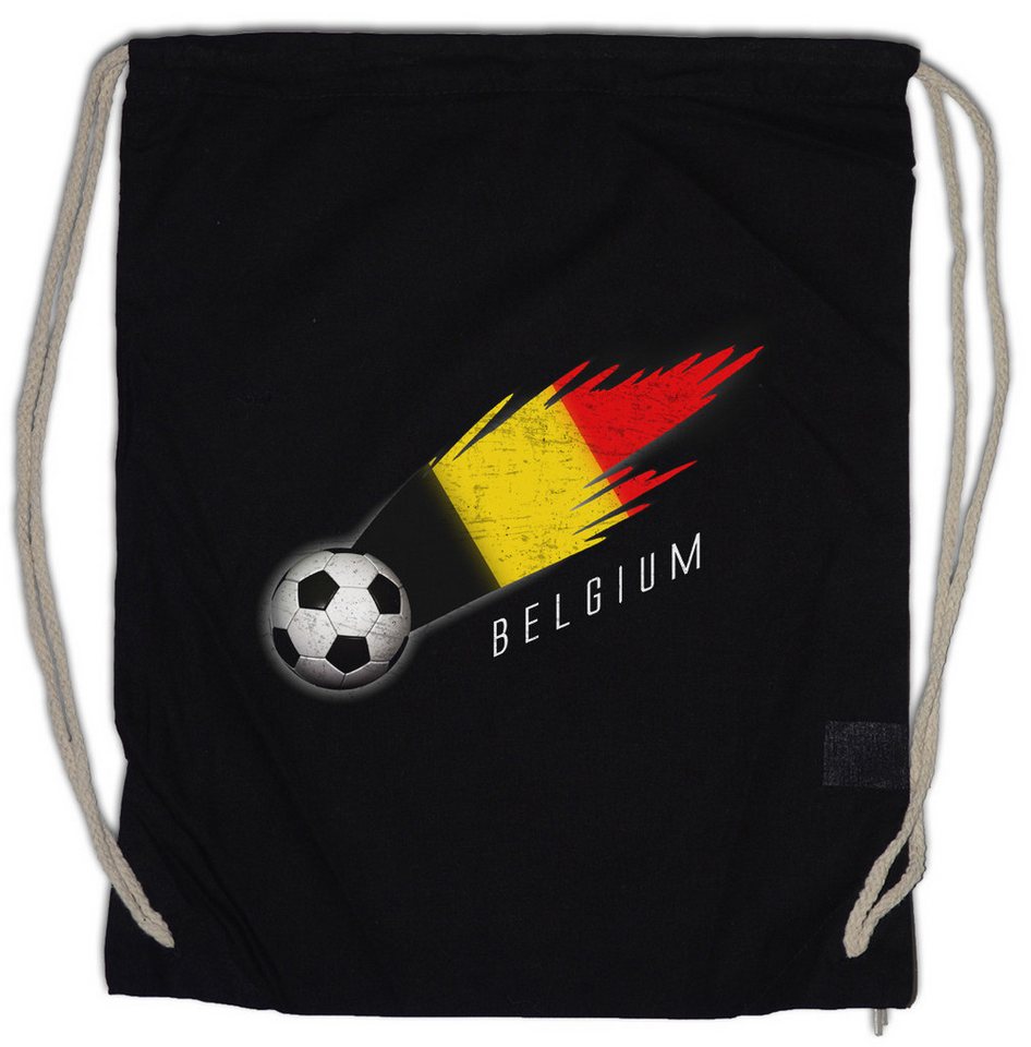 Urban Backwoods Turnbeutel Belgium Football Comet I Turnbeutel Belgien Belgisch Belgische Belgian (1-tlg), Fußball Fahne Fussball Komet von Urban Backwoods