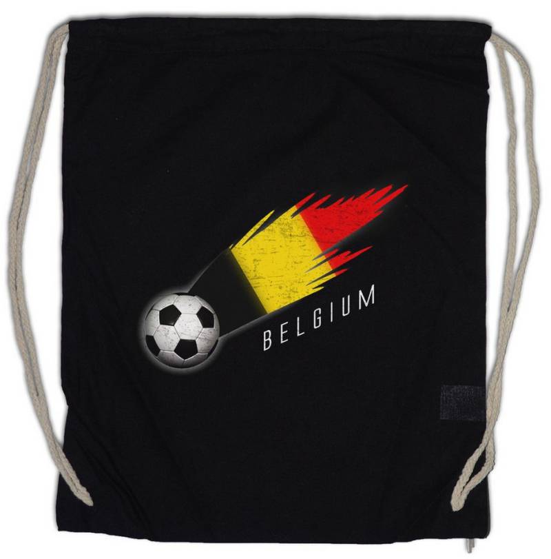 Urban Backwoods Turnbeutel Belgium Football Comet I Turnbeutel Belgien Belgisch Belgische Belgian (1-tlg), Fußball Fahne Fussball Komet von Urban Backwoods