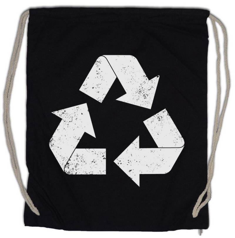 Urban Backwoods Turnbeutel Black Vintage Recycle Logo Turnbeutel Big Sheldon Bang Nerd TV Theory (1-tlg), TBBT Cooper Nerd von Urban Backwoods