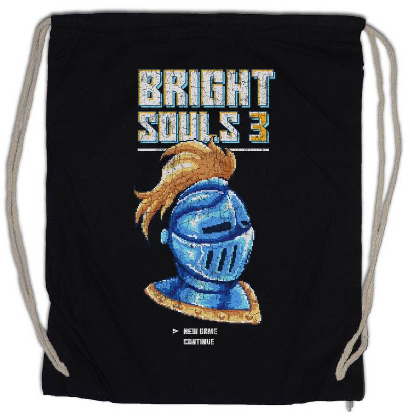Urban Backwoods Turnbeutel Bright Souls 3 Turnbeutel Gamer Dark Gaming Games Pixel Retro Arcade 8 (1-tlg), 16 Bit Geek Nerd von Urban Backwoods