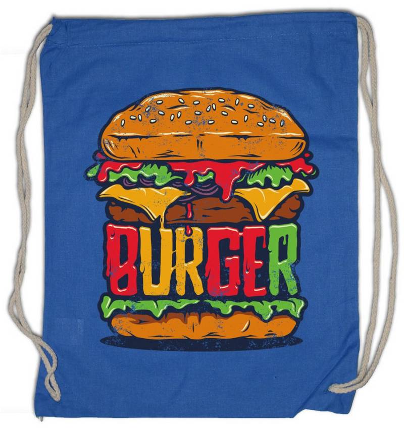 Urban Backwoods Turnbeutel Burger Turnbeutel Grillen Barbecue Grill Chef Meister Burger Bun (1-tlg), Cheese Ketchup Mustard Pickle von Urban Backwoods