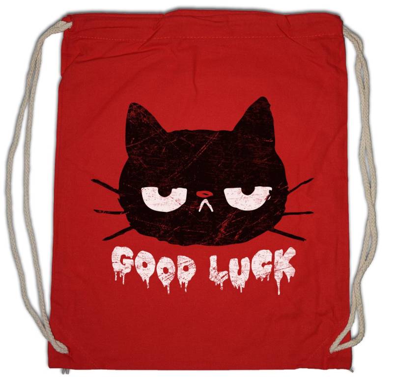 Urban Backwoods Turnbeutel Cat Good Luck Turnbeutel Cat Katze Liebe Cats Katzen Fun Sucht Süchtig (1-tlg), Love Grumpy Chat Kitty von Urban Backwoods