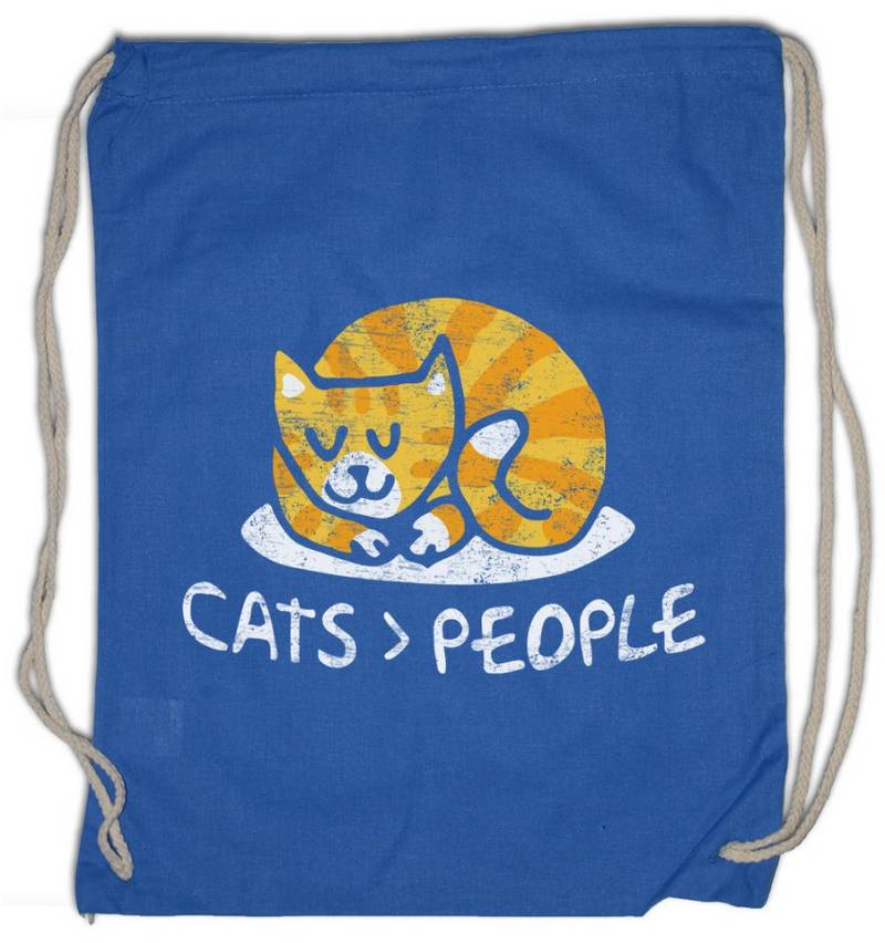 Urban Backwoods Turnbeutel Cats People Turnbeutel Meow Cats Cat Katze Katzen Kitty Kitten Liebe (1-tlg), Love Addicted Süchtig Sucht von Urban Backwoods