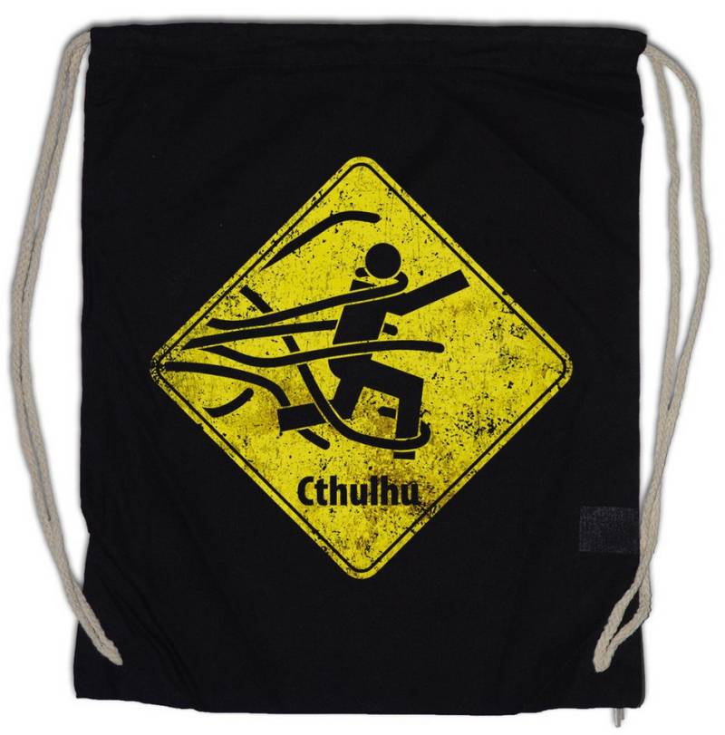 Urban Backwoods Turnbeutel Caution Cthulhu Sign Turnbeutel Call Horror Arkham Lovecraft (1-tlg), Miskatonic Monster Schild Arkham von Urban Backwoods