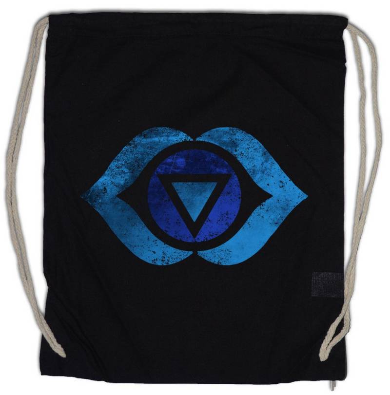 Urban Backwoods Turnbeutel Chakra Ajnya Turnbeutel Ajna Stirn Buddha Stirnchakra Third Eye Zwei (1-tlg), Blätter Mystik Mystic Esoterik von Urban Backwoods