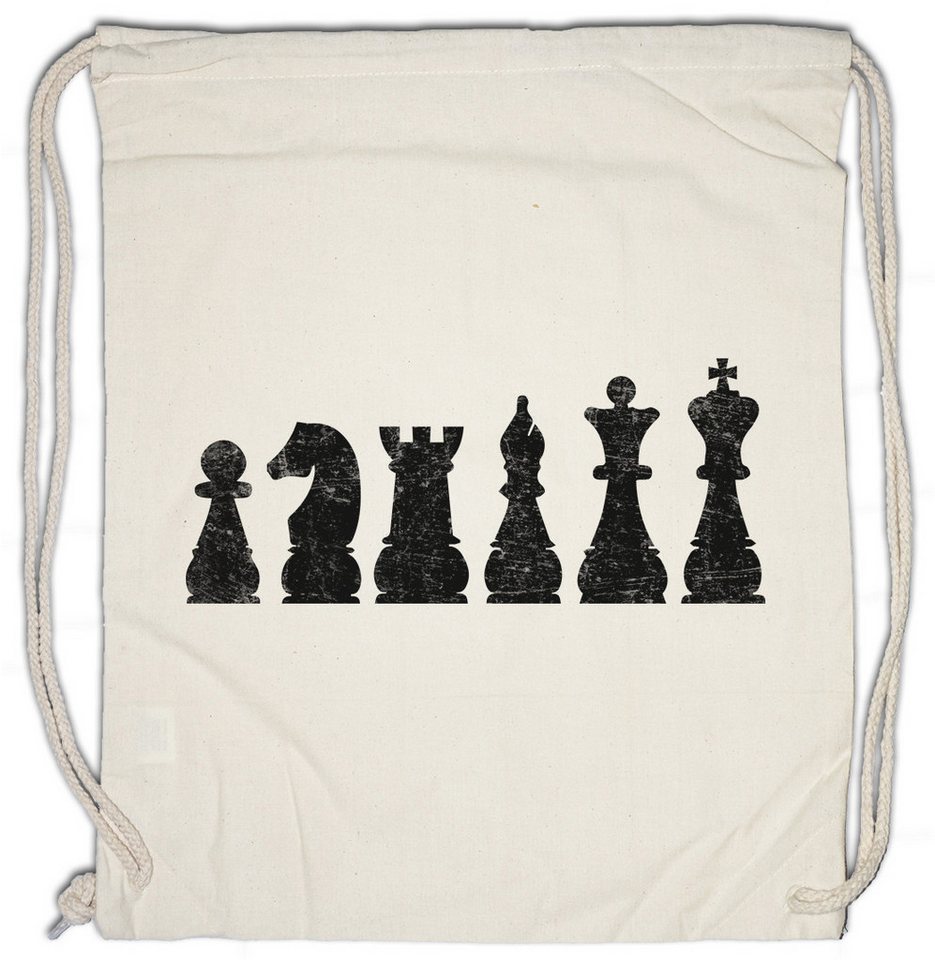 Urban Backwoods Turnbeutel Chess I Turnbeutel Schachmatt Schach Checkmated Queen Königin König (1-tlg), Springer Schachbrett Schachfeld von Urban Backwoods