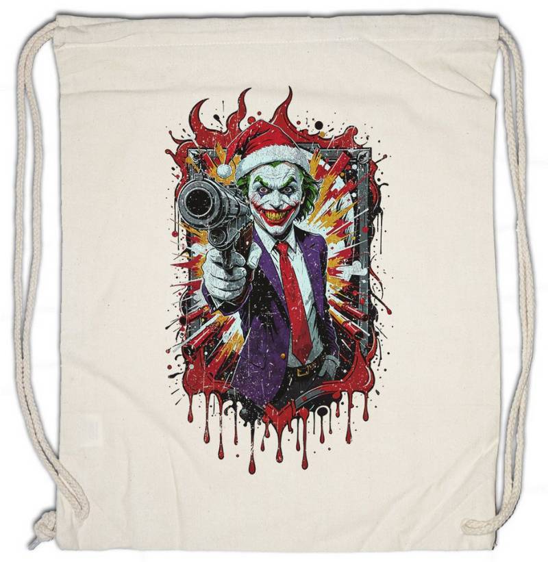 Urban Backwoods Turnbeutel Christmas Hat Joker Turnbeutel Happy Santa X-Mas Claus Holidays Batman (1-tlg), Weihnachten Gotham Riddler Weihnachtsmann von Urban Backwoods