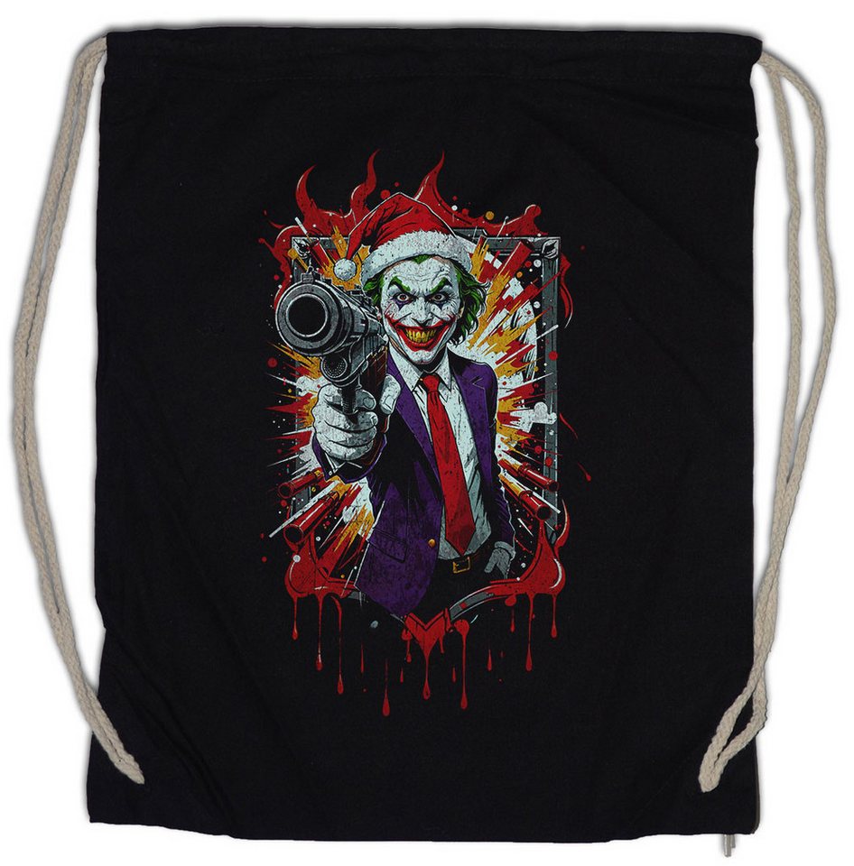 Urban Backwoods Turnbeutel Christmas Hat Joker Turnbeutel Happy Santa X-Mas Claus Holidays Batman (1-tlg), Weihnachten Gotham Riddler Weihnachtsmann von Urban Backwoods