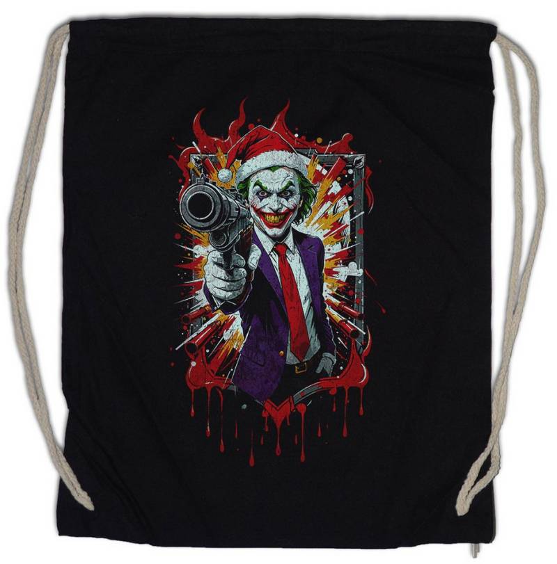 Urban Backwoods Turnbeutel Christmas Hat Joker Turnbeutel Happy Santa X-Mas Claus Holidays Batman (1-tlg), Weihnachten Gotham Riddler Weihnachtsmann von Urban Backwoods