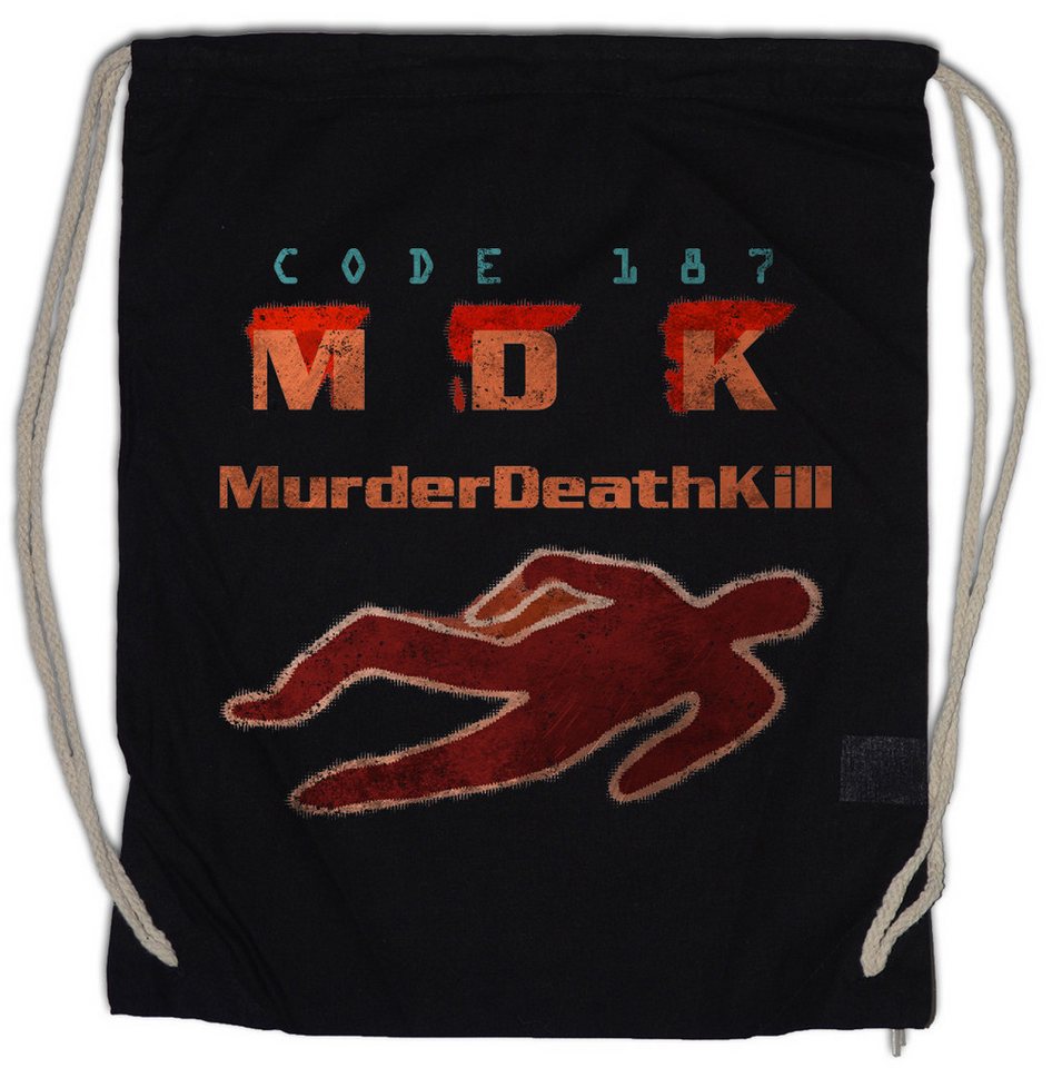 Urban Backwoods Turnbeutel Code 187 Turnbeutel Demolition MDK Police Code Ghetto Murder Death (1-tlg), Kill Man Mord Movie von Urban Backwoods