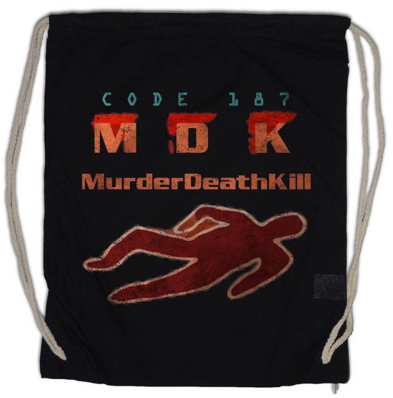 Urban Backwoods Turnbeutel Code 187 Turnbeutel Demolition MDK Police Code Ghetto Murder Death (1-tlg), Kill Man Mord Movie von Urban Backwoods