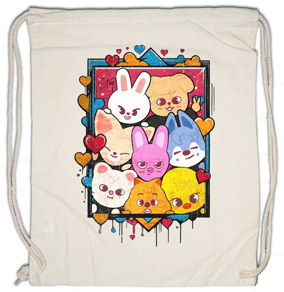 Urban Backwoods Turnbeutel Cute Korean Kids Turnbeutel Music Kpop K-Pop 4th Generation Stray Boy (1-tlg), Group Idol Band Fandom von Urban Backwoods