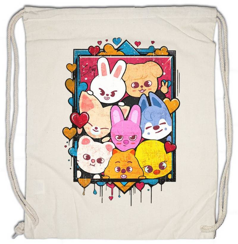 Urban Backwoods Turnbeutel Cute Korean Kids Turnbeutel Music Kpop K-Pop 4th Generation Stray Boy (1-tlg), Group Idol Band Fandom von Urban Backwoods