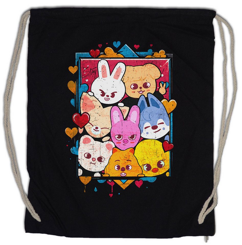 Urban Backwoods Turnbeutel Cute Korean Kids Turnbeutel Music Kpop K-Pop 4th Generation Stray Boy (1-tlg), Group Idol Band Fandom von Urban Backwoods