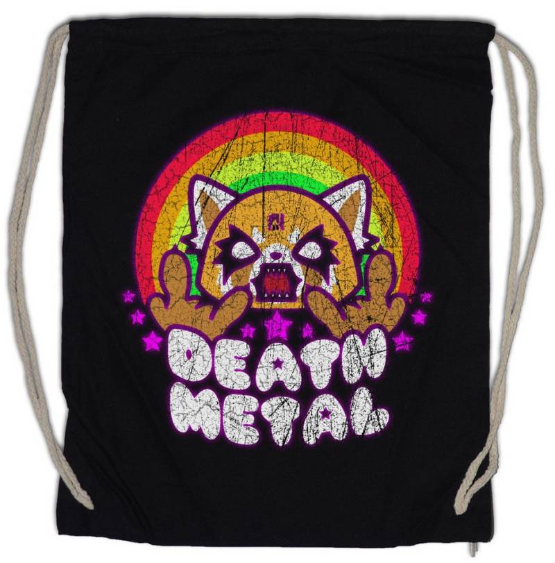 Urban Backwoods Turnbeutel Death Metal Turnbeutel Yeti Aggretsuko Fun Heavy Music DJ MC Fun Heavy (1-tlg), Sound Musik Speed von Urban Backwoods