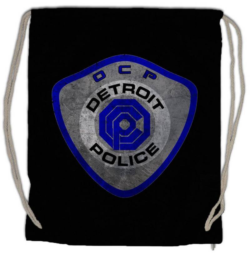 Urban Backwoods Turnbeutel Detroit Police Logo Turnbeutel Detroit OCP Police Robo Sci-Fi Cyber (1-tlg), Omni Products Cop Punk von Urban Backwoods