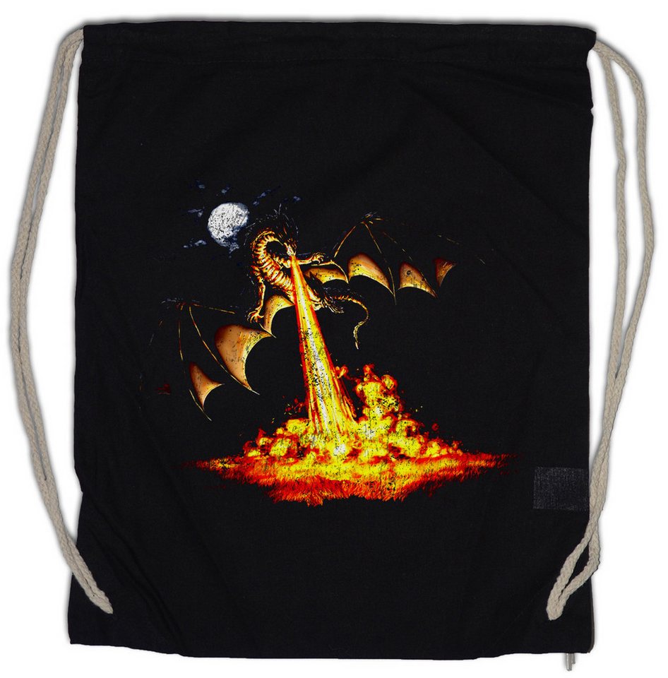 Urban Backwoods Turnbeutel Dragon III Turnbeutel Drache Fantasy Tattoo Monster Drachen Japanese (1-tlg), Asia Medieval Larp Art von Urban Backwoods
