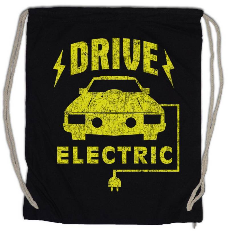 Urban Backwoods Turnbeutel Drive Electric Turnbeutel Elektroauto Fun BEV PHEV Plug In Plug-In (1-tlg), Elektro Auto Battery Akku von Urban Backwoods