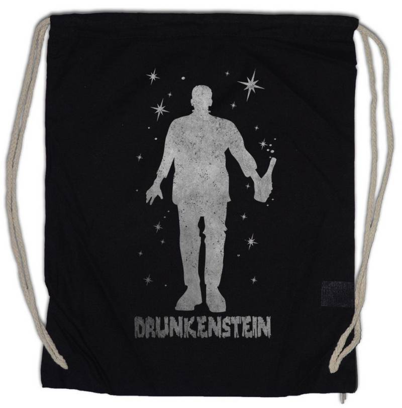 Urban Backwoods Turnbeutel Drunkenstein Turnbeutel Bier Besoffen Karneval Fasching Kostüm (1-tlg), Verkleidung Alkohol Party Bier von Urban Backwoods