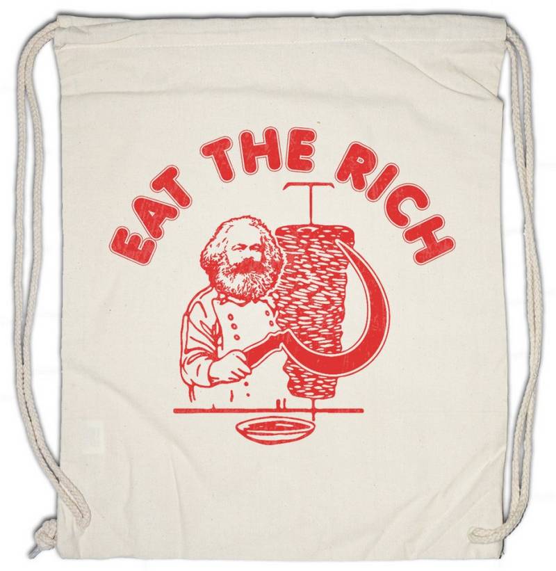 Urban Backwoods Turnbeutel Eat The Rich Turnbeutel Karl Socialism Communism Marx Kebap DDR Döner (1-tlg) von Urban Backwoods