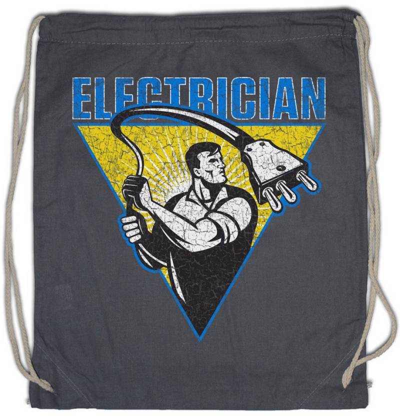 Urban Backwoods Turnbeutel Electrician III Turnbeutel Elektriker Meister Beruf Handwerk (1-tlg), Elektroniker ElektroIngenieur Elektrik Strom von Urban Backwoods