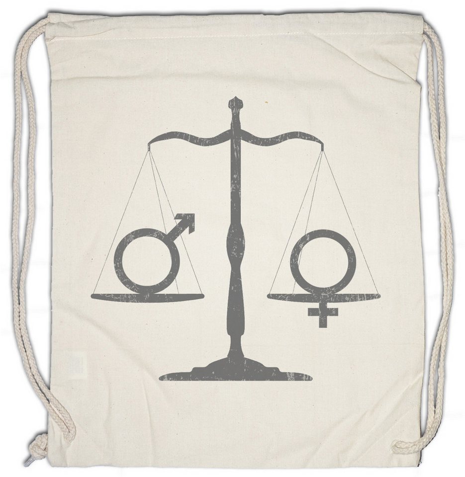 Urban Backwoods Turnbeutel Equality Turnbeutel Venus Fist Sign Symbol Logo Women Frauen March (1-tlg), Revolution Emanzipation Rechte Feminism von Urban Backwoods