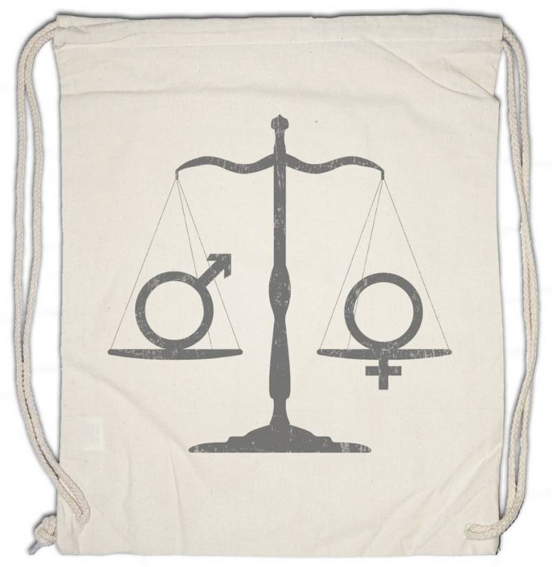 Urban Backwoods Turnbeutel Equality Turnbeutel Venus Fist Sign Symbol Logo Women Frauen March (1-tlg), Revolution Emanzipation Rechte Feminism von Urban Backwoods