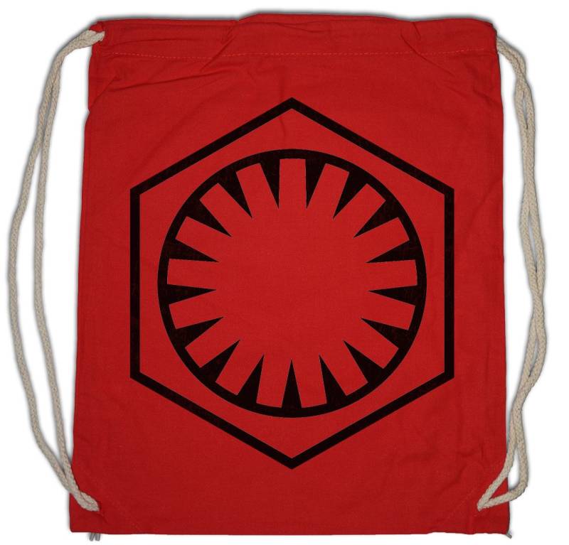 Urban Backwoods Turnbeutel First Order Flag Turnbeutel Wars Krieg Empire Imperium Star Sterne Der (1-tlg), Logo Symbol Sci-Fi Imperial von Urban Backwoods
