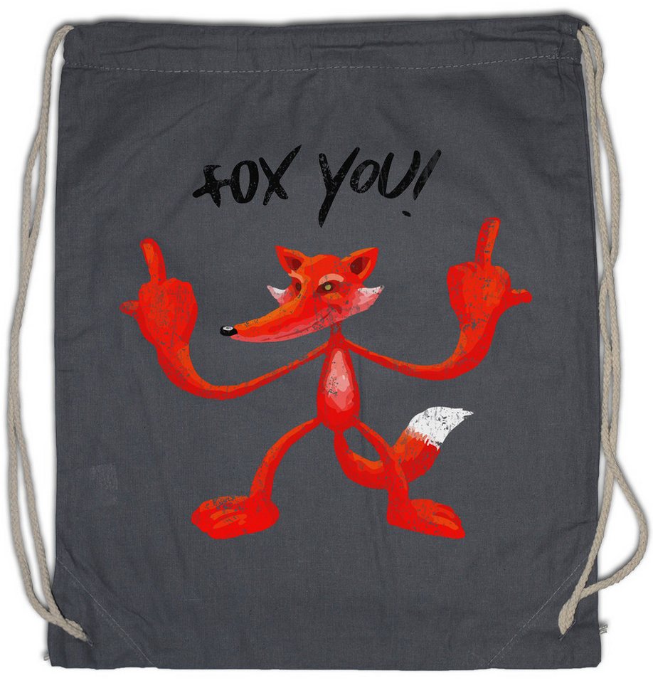 Urban Backwoods Turnbeutel Fox You Turnbeutel Fuchs Fox Geek Nerd FCK Games Games Gaming Computer (1-tlg), Science Scientist Dark Humpr von Urban Backwoods