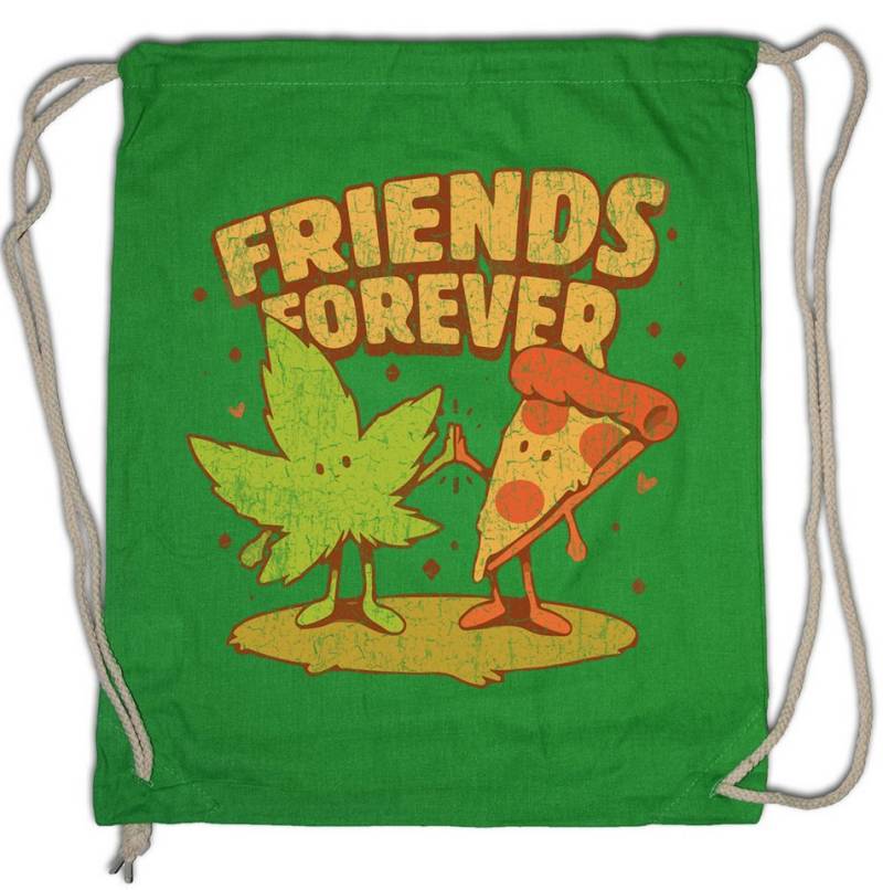 Urban Backwoods Turnbeutel Friends Forever Turnbeutel Pizza Italia Pizzeria Trattoria Italy (1-tlg), Italien Symbol Zeichen Sign von Urban Backwoods