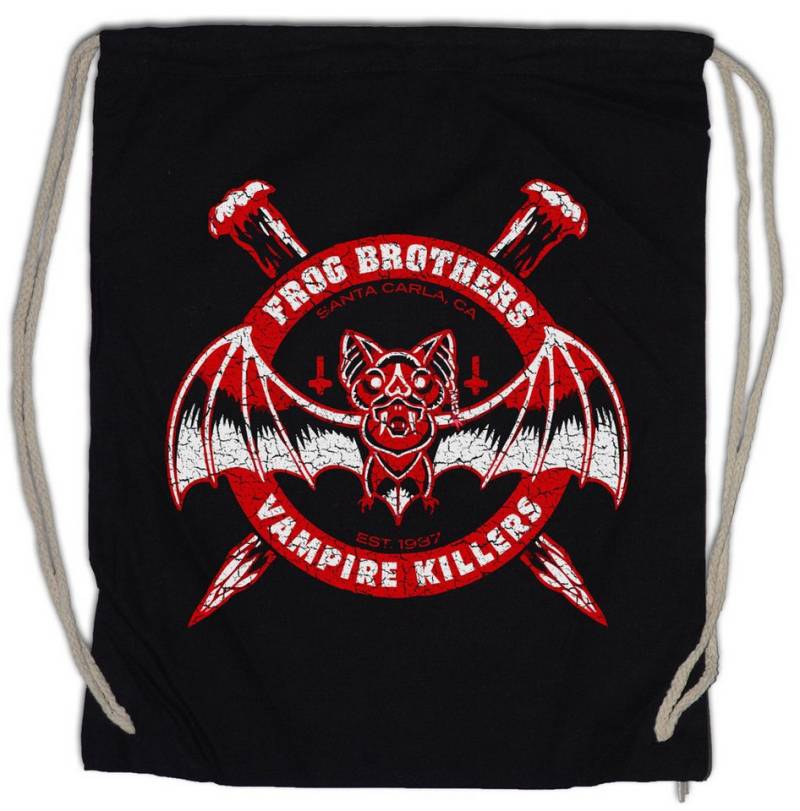 Urban Backwoods Turnbeutel Frog Brothers Turnbeutel Dracula Vampir Lost Vampire Killers Boys Logo (1-tlg), Symbol Bat Zombie Transylvania von Urban Backwoods