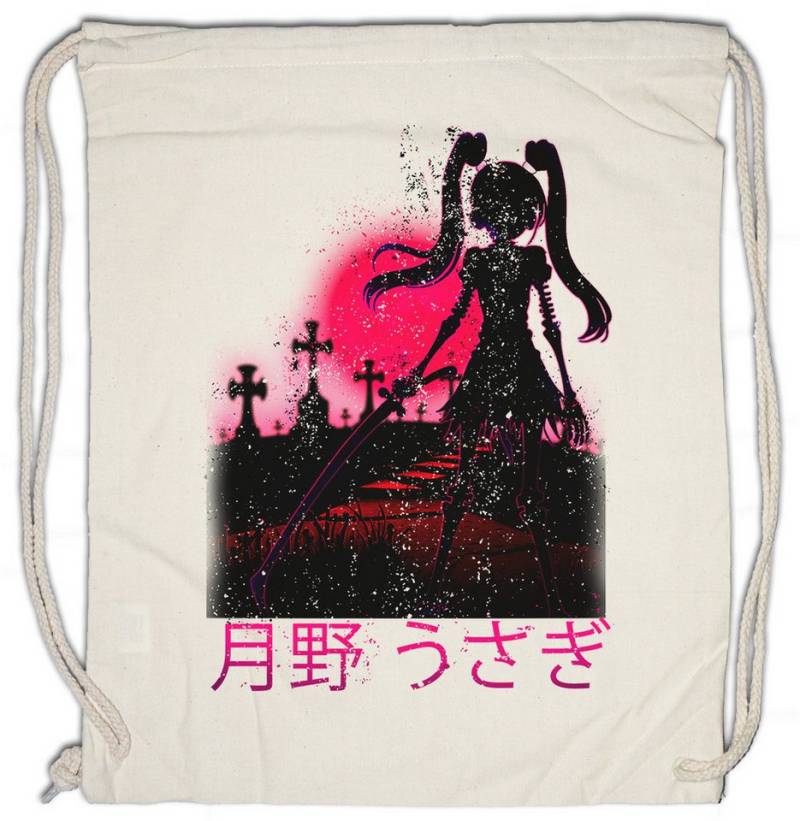Urban Backwoods Turnbeutel Full Moon Cemetary Turnbeutel Anime Horror Sailor Girl Usagi Tsukino (1-tlg), Princess Serenity Wild Rabbit von Urban Backwoods
