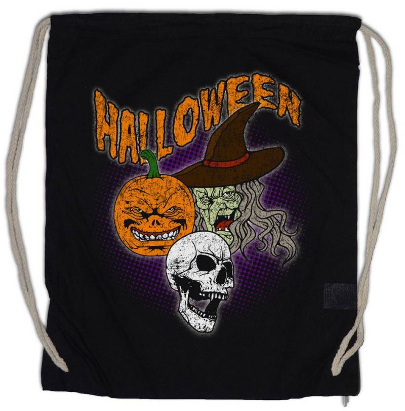 Urban Backwoods Turnbeutel Halloween Faces Turnbeutel Witch Moon Hexe Walpurgisnacht Walpurgis (1-tlg), Night Halloween Pumpkin Face von Urban Backwoods