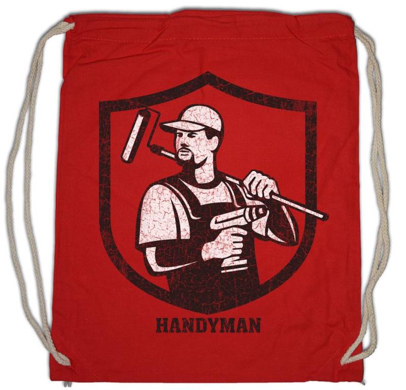 Urban Backwoods Turnbeutel Handyman IV Turnbeutel Handwerk Handwerker Heimwerker Hausmeister (1-tlg), Repairman DIY Enthusiast Mann von Urban Backwoods