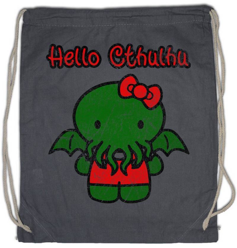 Urban Backwoods Turnbeutel Hello Cthulhu Turnbeutel Wars Horror Arkham H. P. Lovecraft Miskatonic (1-tlg), R´LYEH  University Antarctic Expedition von Urban Backwoods