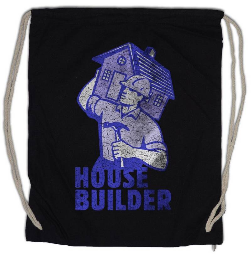 Urban Backwoods Turnbeutel House Builder II Turnbeutel Handwerker Maurer Mason Bauarbeiter Bau (1-tlg), Zimmermann Construction Worker Arbeiter von Urban Backwoods