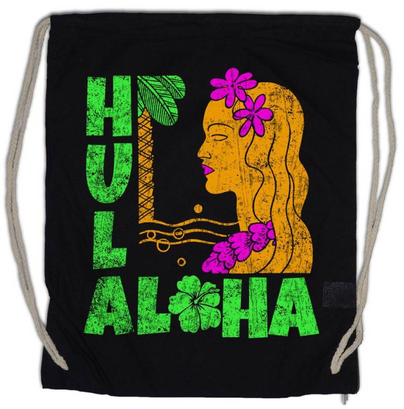 Urban Backwoods Turnbeutel Hula Girl Turnbeutel Aloha Island Tiki Bar Strand Sailor Beach Grill (1-tlg), Restaurant Caribbean Karibik Insel von Urban Backwoods