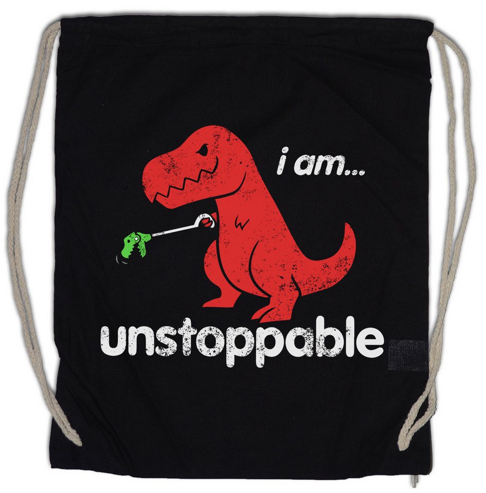Urban Backwoods Turnbeutel I Am Unstoppable Turnbeutel Tyrannosaurus Rex T-Rex Dinosaurier Who (1-tlg), Dinosaur Bambi Killed von Urban Backwoods