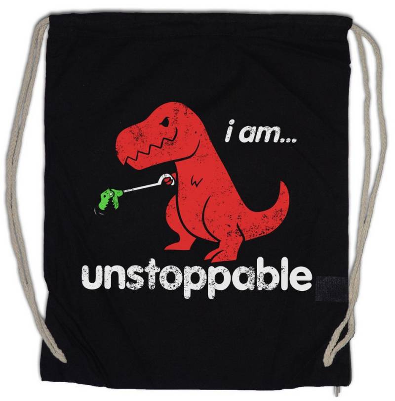 Urban Backwoods Turnbeutel I Am Unstoppable Turnbeutel Tyrannosaurus Rex T-Rex Dinosaurier Who (1-tlg), Dinosaur Bambi Killed von Urban Backwoods