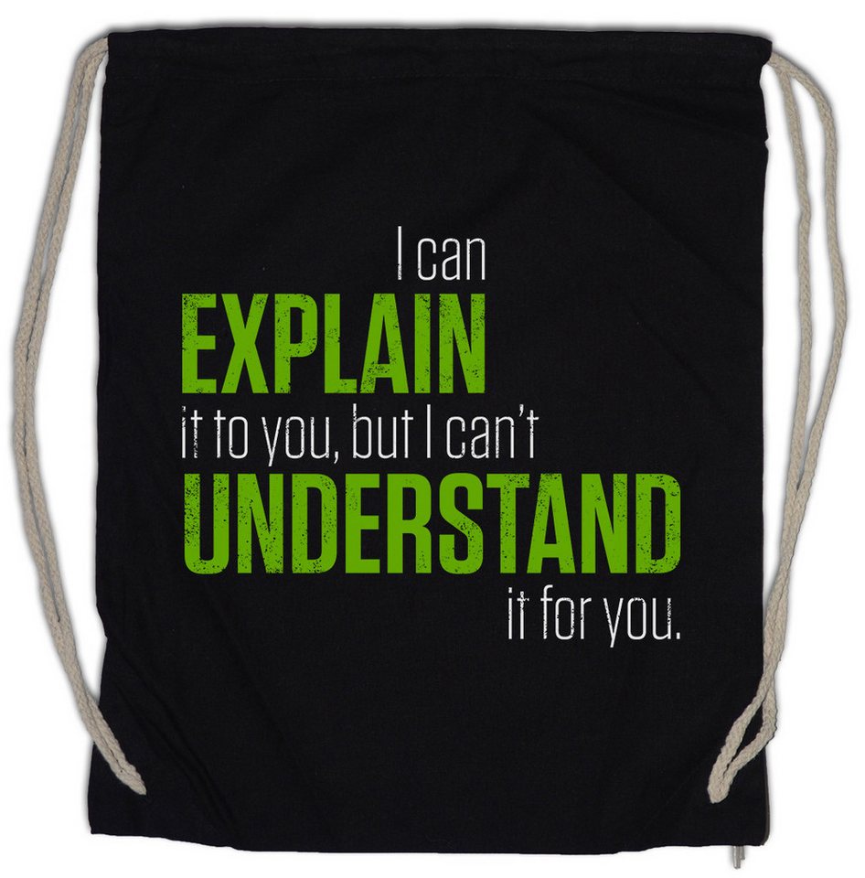 Urban Backwoods Turnbeutel I Can Explain It To You Turnbeutel Lehrer Fun Teacher Professor Fun (1-tlg), Wahrnehmung Pupil Student School von Urban Backwoods