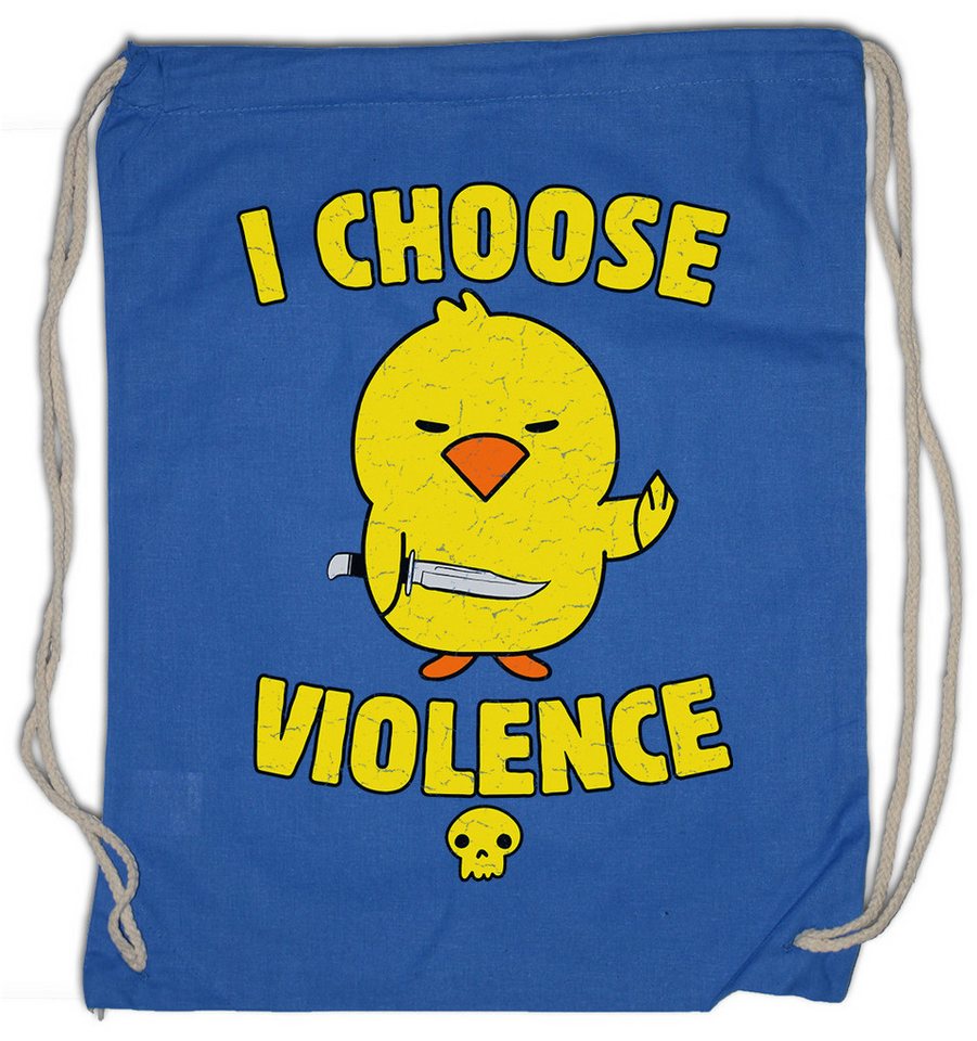 Urban Backwoods Turnbeutel I Choose Violence Rubber Duck Turnbeutel Gummiente Entchen Küken Fun (1-tlg), Spaß Lustig von Urban Backwoods