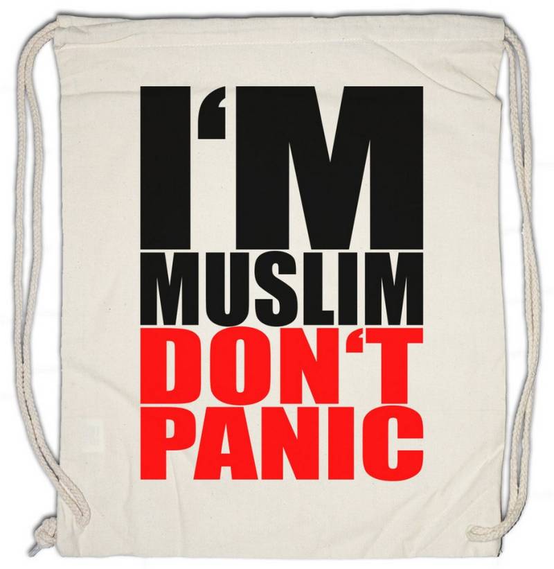 Urban Backwoods Turnbeutel I'm Muslim Don't Panic I Turnbeutel Islam Moslem Religion Türkei (1-tlg), Istanbul Koran Türkiye Allah von Urban Backwoods