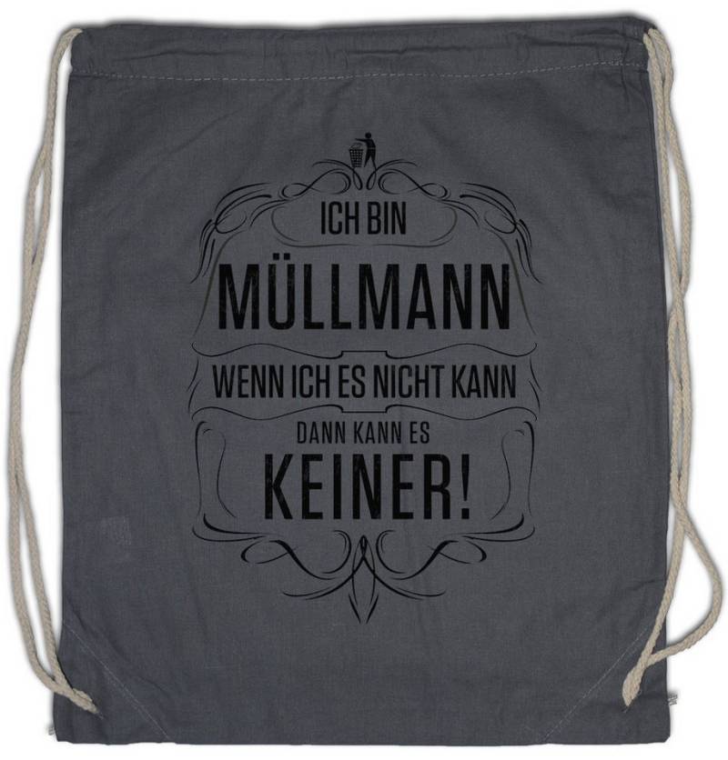 Urban Backwoods Turnbeutel Ich Bin Müllmann Turnbeutel Müllabfuhr Beruf Arbeiter Entsorgung (1-tlg), Geschenk Abfall Recycling Fachkraft von Urban Backwoods