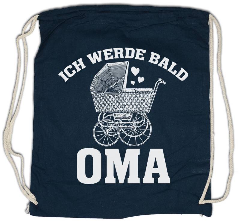 Urban Backwoods Turnbeutel Ich Werde Bald Oma Turnbeutel Omi Großmutte Kind Enkel Grandma Baby (1-tlg), Nachwuchs Geburt Frau von Urban Backwoods